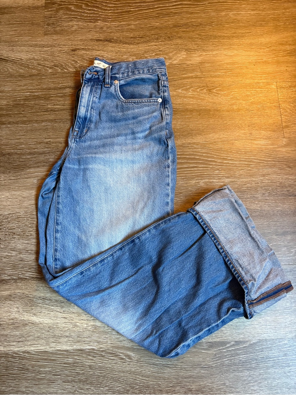 Madewell light wash wide-leg jeans
